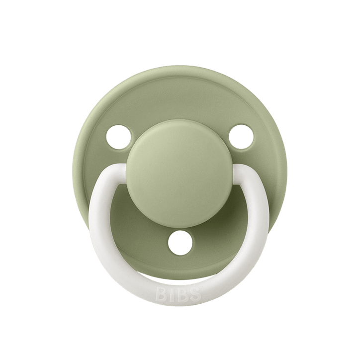 BIBS De Lux Silicone Pacifiers | One Size | Personalised Sage Night Glow - Personalisable Baby Products Sold and Personalised by JustBørn