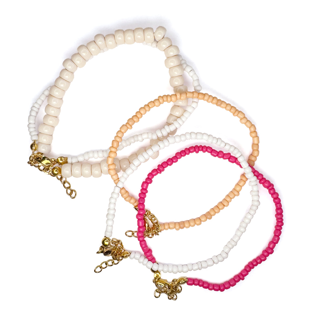 JBØRN Beads Bracelet with Personalised Pendant - Personalisable Baby Products Sold and Personalised by JustBørn