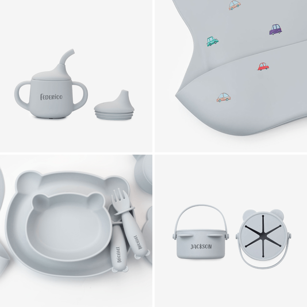 JBØRN Baby Gift Set | Weaning Essentials - Personalisable Baby Products Sold and Personalised by JustBørn