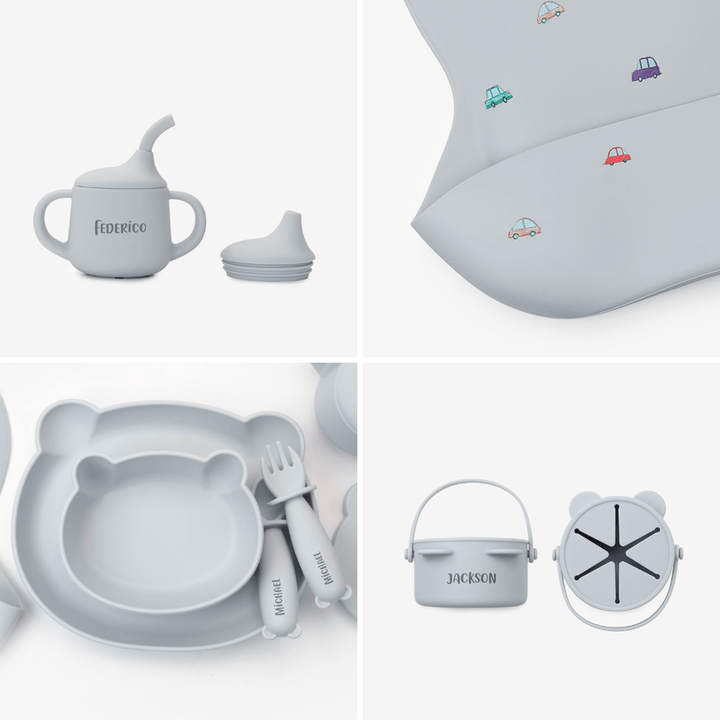 JBØRN Baby Gift Set | Weaning Essentials - Personalisable Baby Products Sold and Personalised by JustBørn
