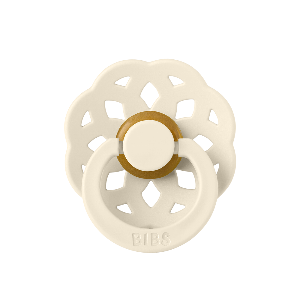 BIBS Boheme Natural Rubber Latex Pacifiers | Personalised Ivory - Personalisable Baby Products Sold and Personalised by JustBørn