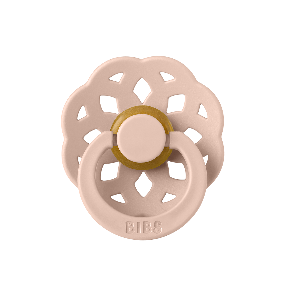 BIBS Boheme Natural Rubber Latex Pacifiers | Personalised Blush - Personalisable Baby Products Sold and Personalised by JustBørn