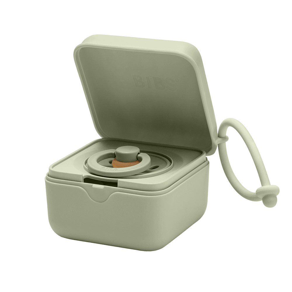 BIBS Pacifier Box Sage - Personalisable Baby Products Sold and Personalised by JustBørn