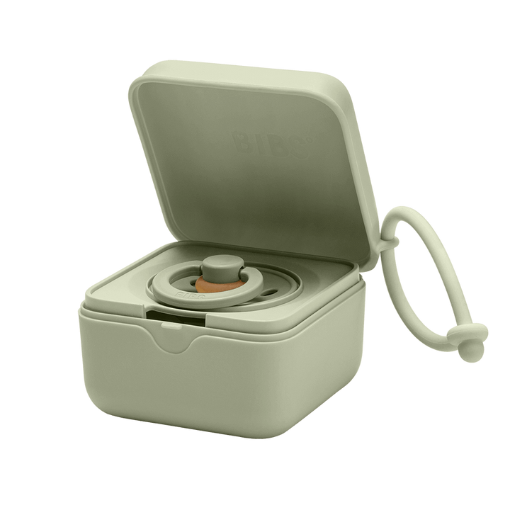 BIBS Pacifier Box Sage - Personalisable Baby Products Sold and Personalised by JustBørn