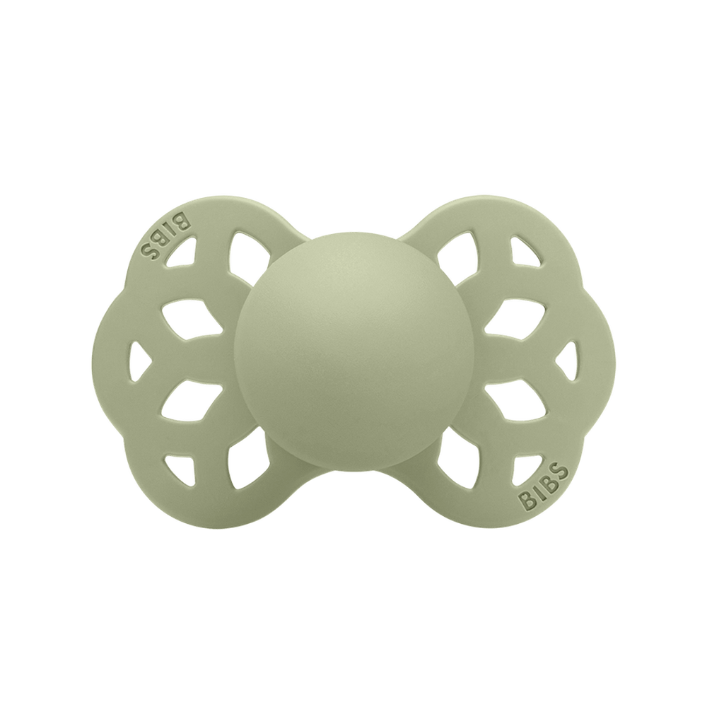 BIBS Infinity Symmetrical Silicone Pacifiers | Personalised Sage - Personalisable Baby Products Sold and Personalised by JustBørn