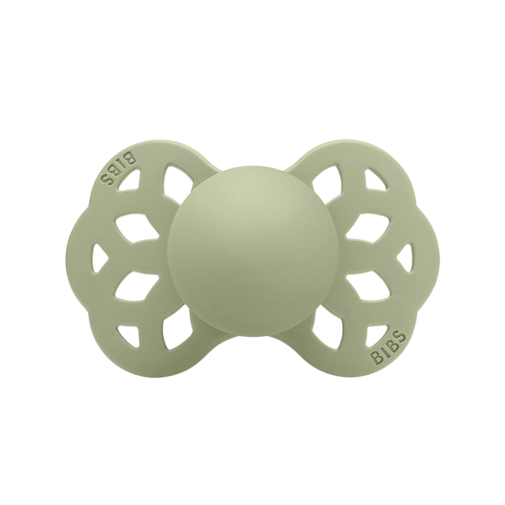 BIBS Infinity Symmetrical Silicone Pacifiers | Personalised Sage - Personalisable Baby Products Sold and Personalised by JustBørn