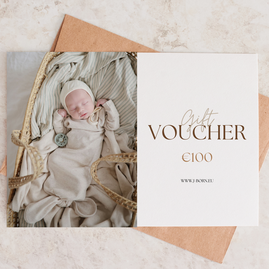 JBØRN Baby Products Gift Card €100.00 - Personalisable Baby Products Sold and Personalised by JustBørn