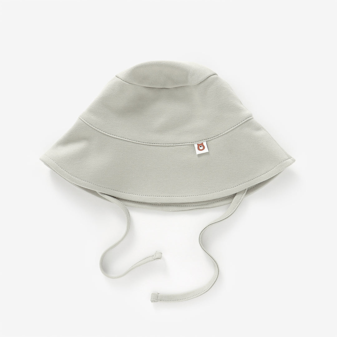 JBØRN Organic Cotton Baby Sun Hat 2-4 years Greige - Personalisable Baby Products Sold and Personalised by JustBørn