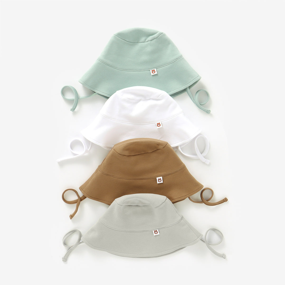 JBØRN Organic Cotton Baby Sun Hat - Personalisable Baby Products Sold and Personalised by JustBørn