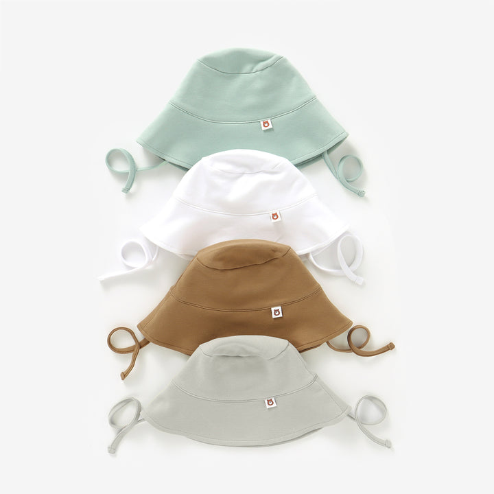 JBØRN Organic Cotton Baby Sun Hat - Personalisable Baby Products Sold and Personalised by JustBørn