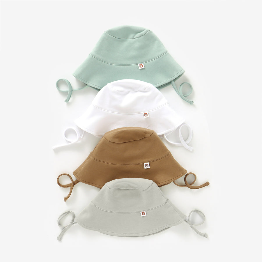 JBØRN Organic Cotton Baby Sun Hat - Personalisable Baby Products Sold and Personalised by JustBørn