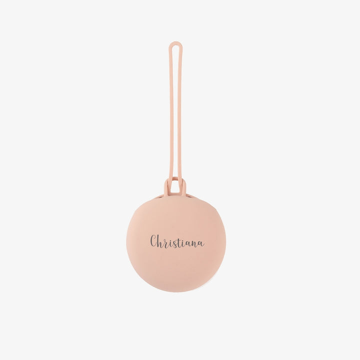 JBØRN Pacifier Holder Pod | Personalisable Blush Yes - Personalisable Baby Products Sold and Personalised by JustBørn