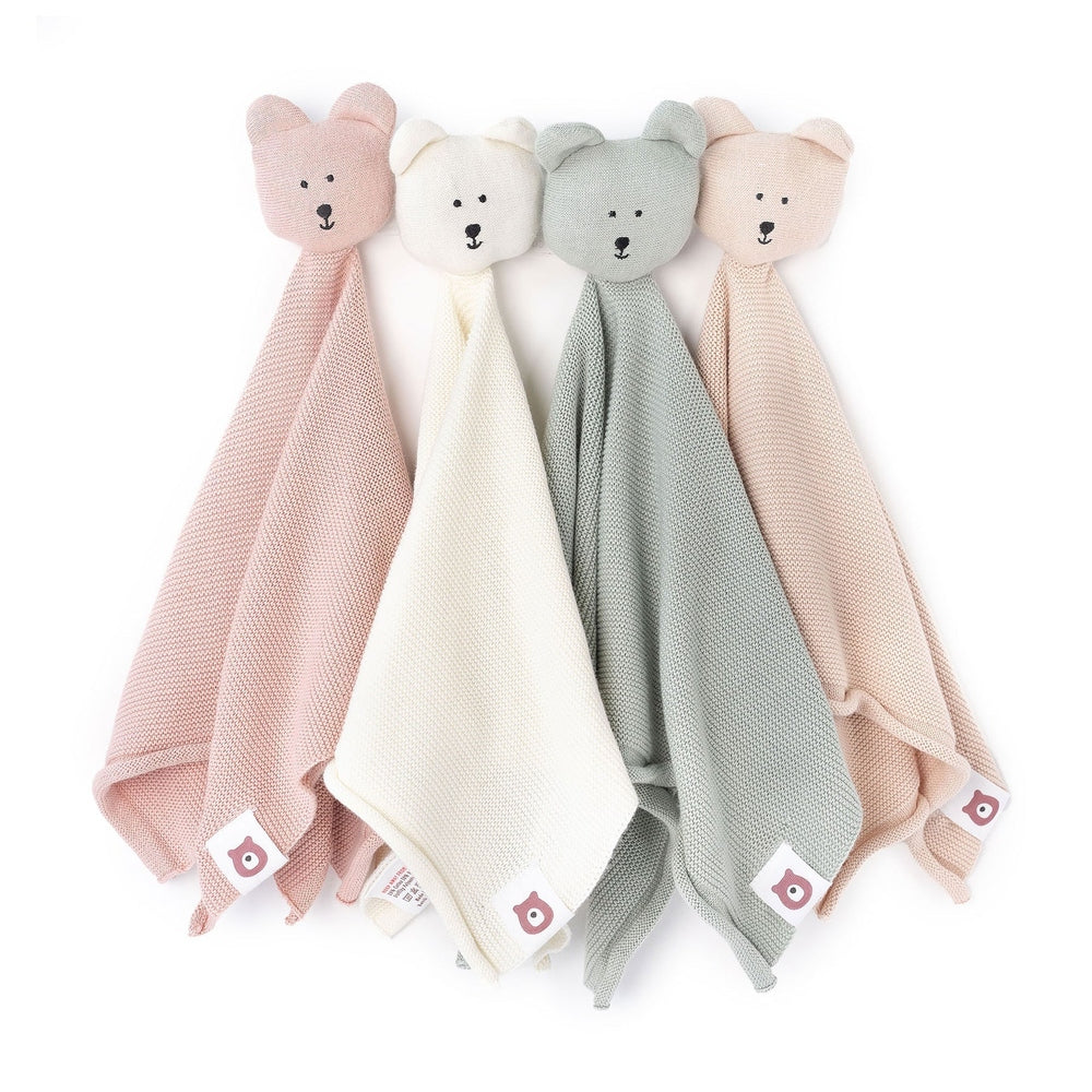 JBØRN Bear Knit Comforter | Personalisable Ivory - Personalisable Baby Products Sold and Personalised by JustBørn
