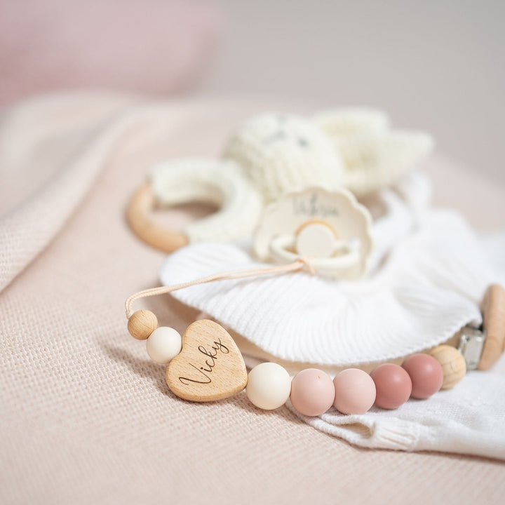 JBØRN X FRIGG Trial Collection Pacifiers & Personalised Holders Set - Personalisable Baby Products Sold and Personalised by JustBørn