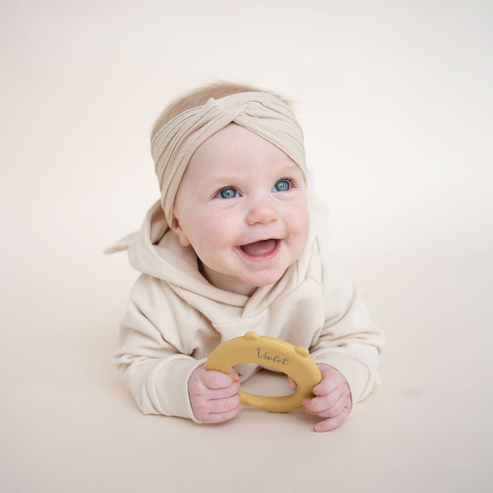 JBØRN Bear Silicone Baby Teether - Personalisable Baby Products Sold and Personalised by JustBørn