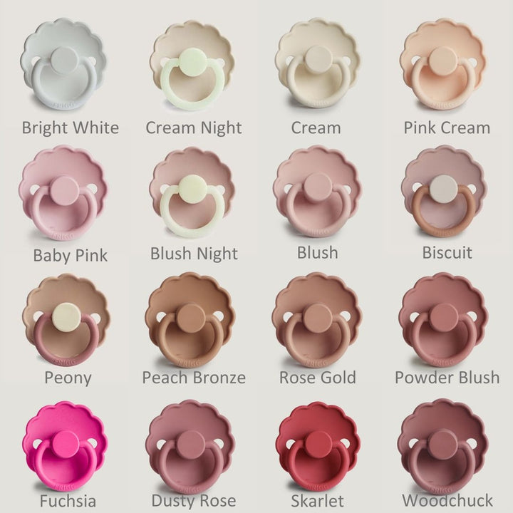 FRIGG Daisy Bloom Silicone Pacifier | Personalised - Personalisable Baby Products Sold and Personalised by JustBørn