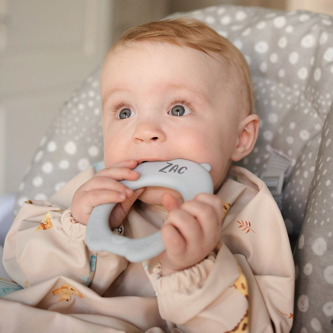 JBØRN Bear Silicone Baby Teether - Personalisable Baby Products Sold and Personalised by JustBørn