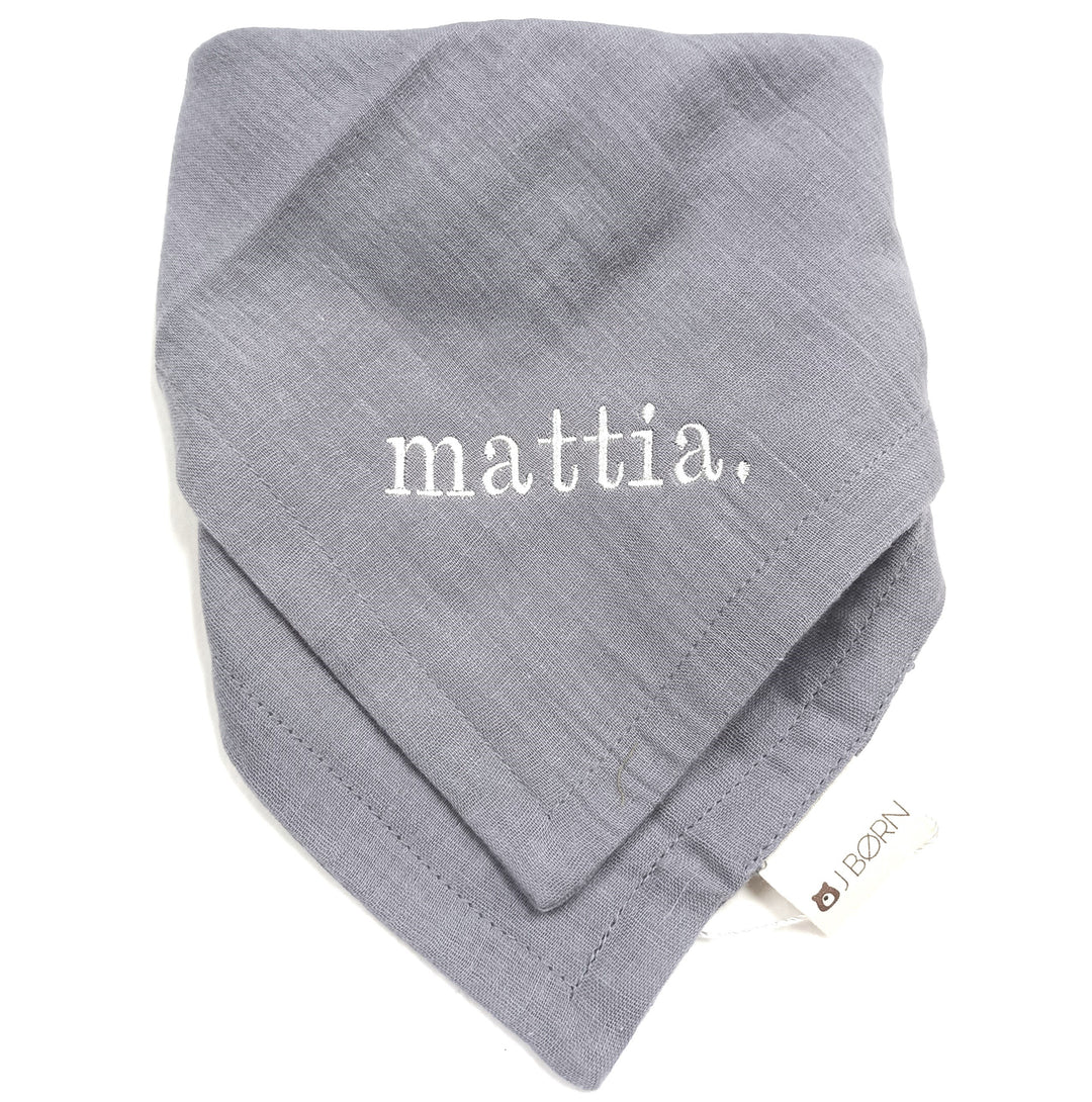 JBØRN Organic Cotton Muslin Double Layered Baby Bib | Personalisable - Personalisable Baby Products Sold and Personalised by JustBørn