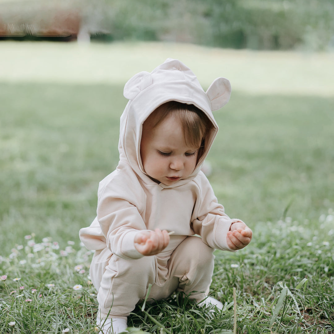 JBØRN Baby Gift Set | Organic Cotton Baby Hoodie & Joggers Set Stone Blue - Personalisable Baby Products Sold and Personalised by JustBørn