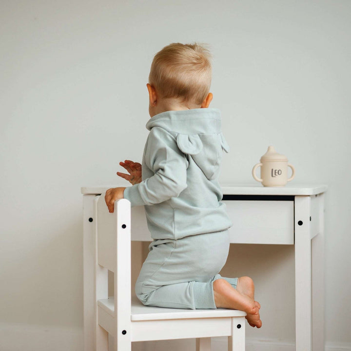 JBØRN Baby Gift Set | Organic Cotton Baby Hoodie & Joggers Set Mint - Personalisable Baby Products Sold and Personalised by JustBørn