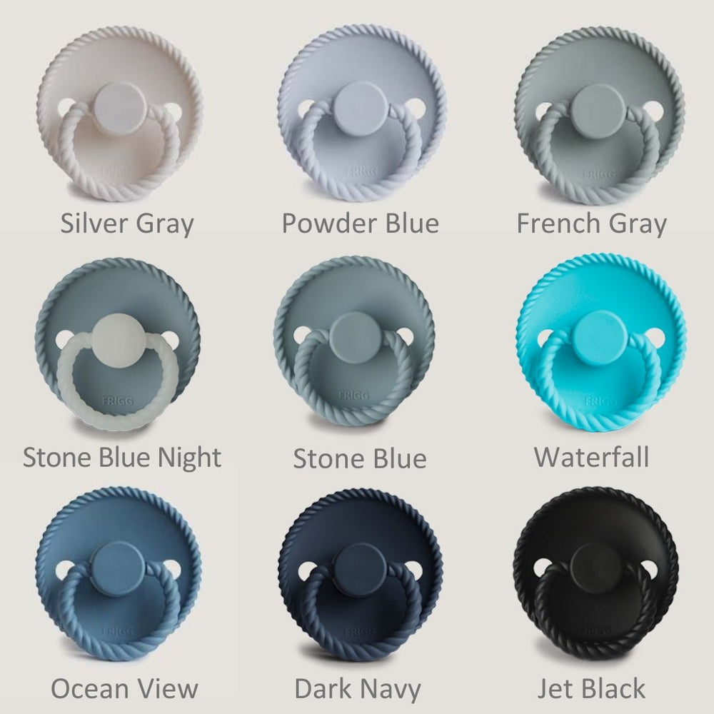 FRIGG Rope Natural Rubber Latex Pacifiers | Personalised - Personalisable Baby Products Sold and Personalised by JustBørn