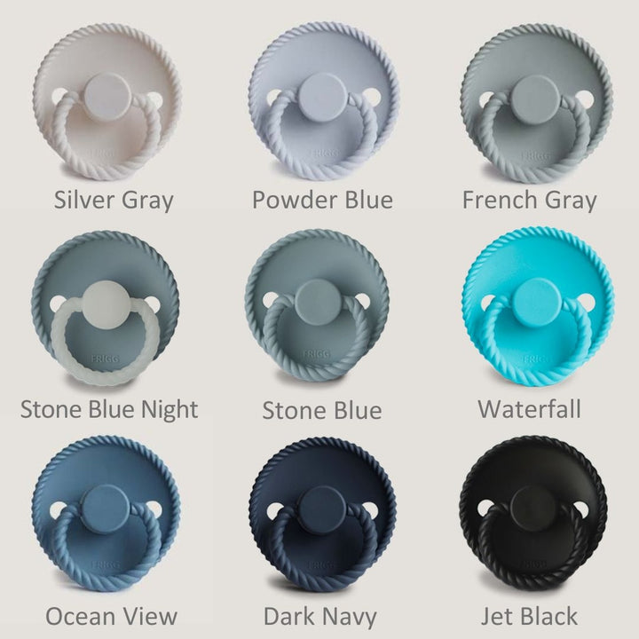 FRIGG Rope Natural Rubber Latex Pacifiers | Personalised - Personalisable Baby Products Sold and Personalised by JustBørn