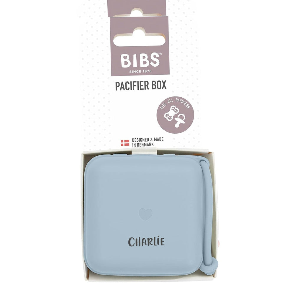 BIBS Pacifier Box Baby Blue - Personalisable Baby Products Sold and Personalised by JustBørn