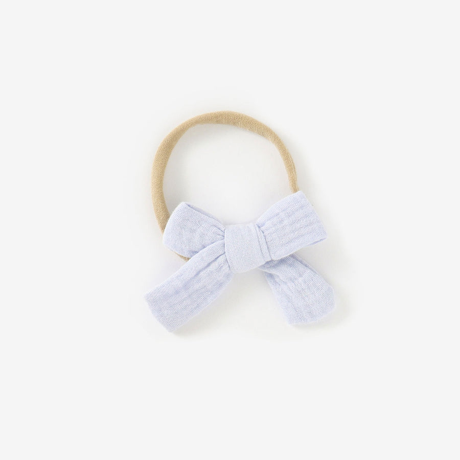 JBØRN Organic Cotton Muslin Baby Bow Headband - Personalisable Baby Products Sold and Personalised by JustBørn