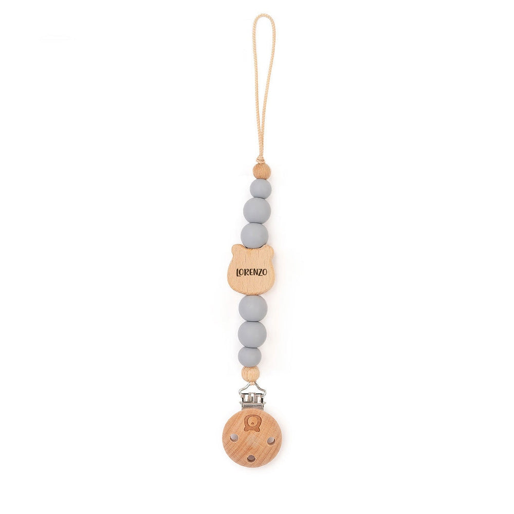 JBØRN Bear Pacifier Clip Cloud Yes - Personalisable Baby Products Sold and Personalised by JustBørn