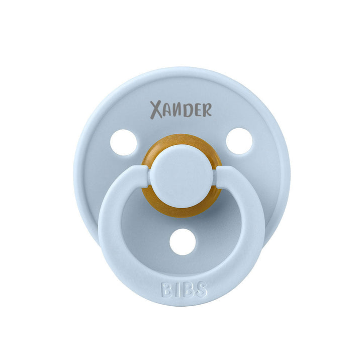 BIBS Colour Natural Rubber Latex Pacifiers | Personalised Baby Blue - Personalisable Baby Products Sold and Personalised by JustBørn