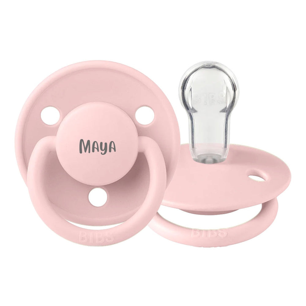 BIBS De Lux Silicone Pacifiers | One Size | Personalised Blossom - Personalisable Baby Products Sold and Personalised by JustBørn