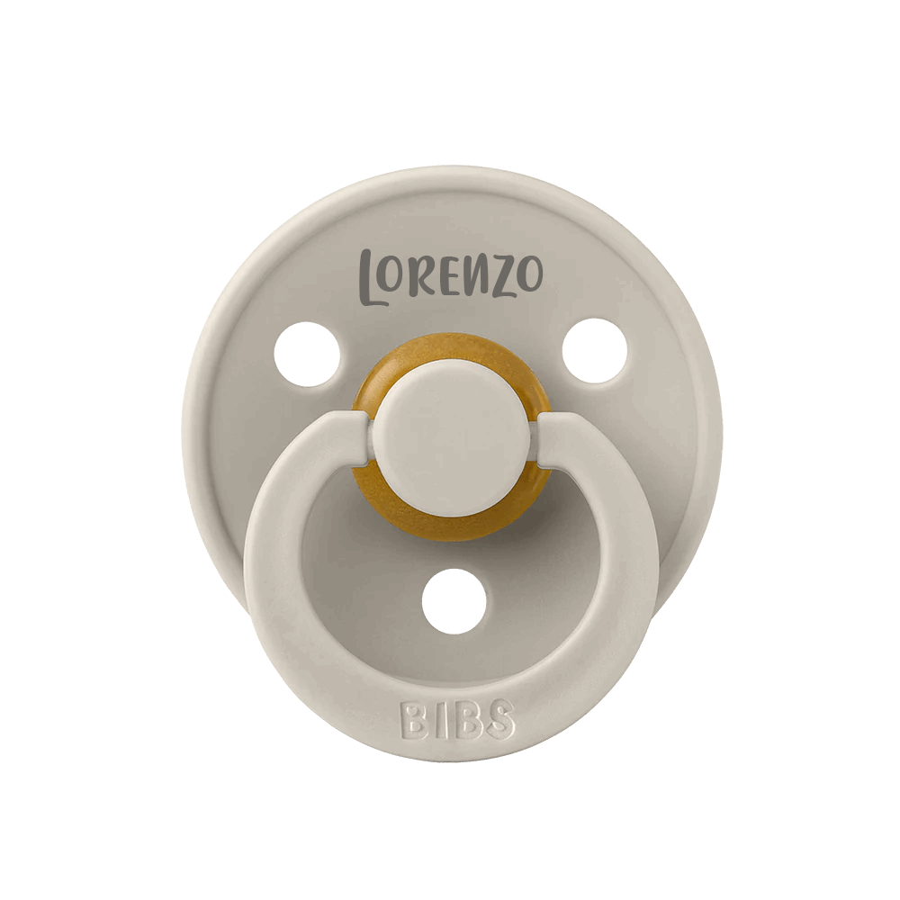 BIBS Colour Natural Rubber Latex Pacifiers | Personalised Sand - Personalisable Baby Products Sold and Personalised by JustBørn