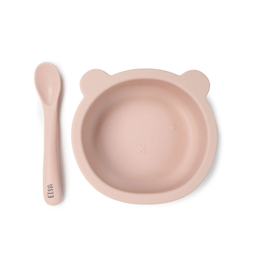 JBØRN Silicone Bowl and Spoon | Weaning Set | Personalisable - Personalisable Baby Products Sold and Personalised by JustBørn