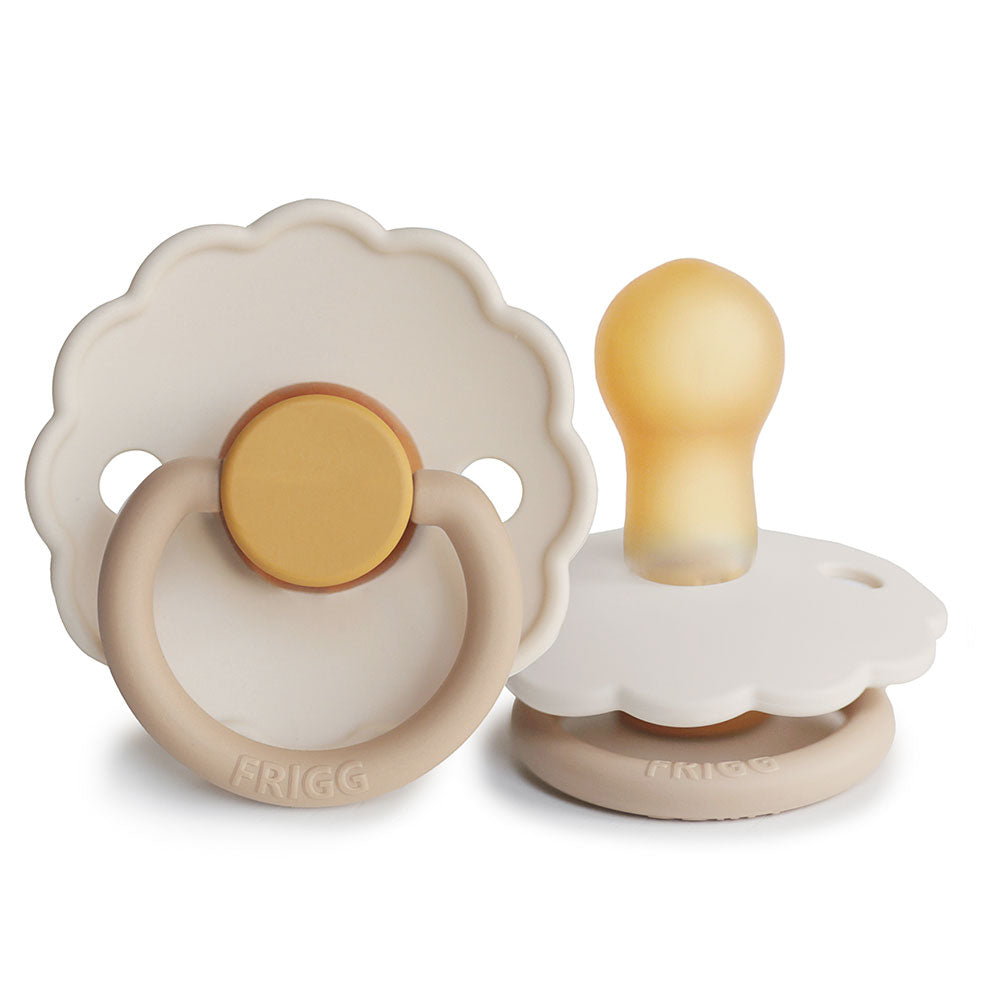 FRIGG Daisy Bloom Natural Rubber Latex Pacifier | Personalised Chamomile - Personalisable Baby Products Sold and Personalised by JustBørn