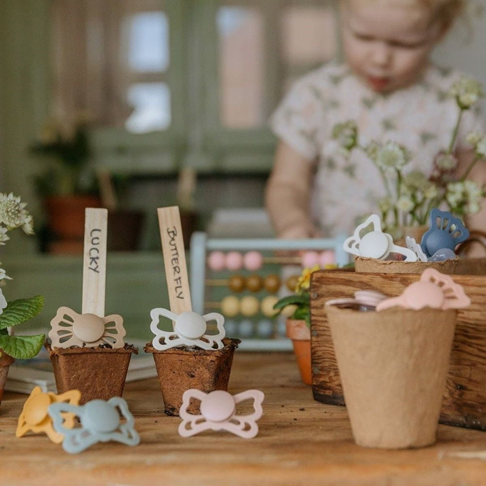 FRIGG Butterfly Anatomical Silicone Pacifiers | Personalised - Personalisable Baby Products Sold and Personalised by JustBørn