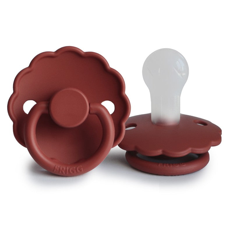 FRIGG Daisy Silicone Pacifier Baked Clay - Personalisable Baby Products Sold and Personalised by JustBørn