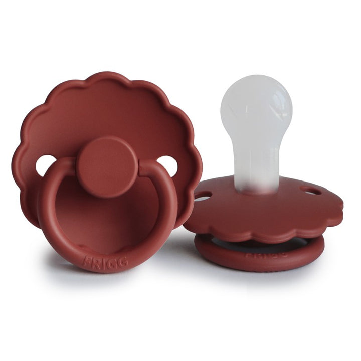 FRIGG Daisy Silicone Pacifier Baked Clay - Personalisable Baby Products Sold and Personalised by JustBørn
