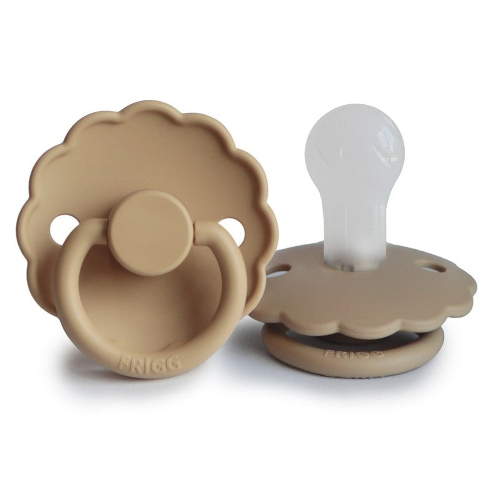 FRIGG Daisy Silicone Pacifier | Personalised Croissant - Personalisable Baby Products Sold and Personalised by JustBørn