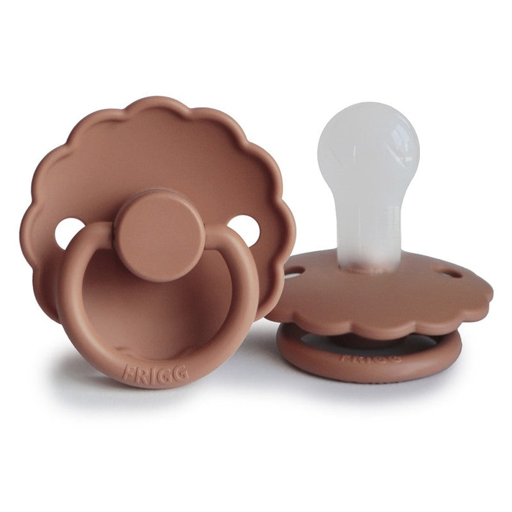 FRIGG Daisy Silicone Pacifier | Personalised Rose Gold - Personalisable Baby Products Sold and Personalised by JustBørn