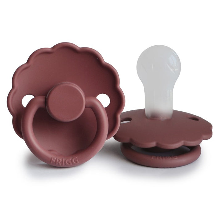 FRIGG Daisy Silicone Pacifier Woodchuck - Personalisable Baby Products Sold and Personalised by JustBørn