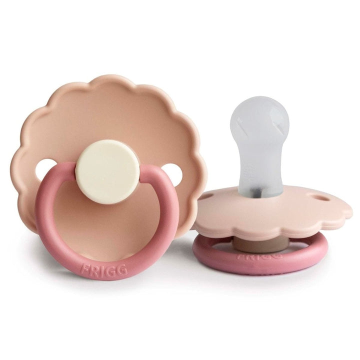 FRIGG Daisy Bloom Silicone Pacifier | Personalised Peony - Personalisable Baby Products Sold and Personalised by JustBørn