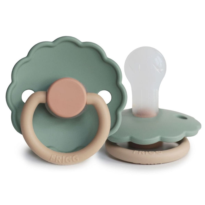 FRIGG Daisy Bloom Silicone Pacifier | Personalised Willow - Personalisable Baby Products Sold and Personalised by JustBørn