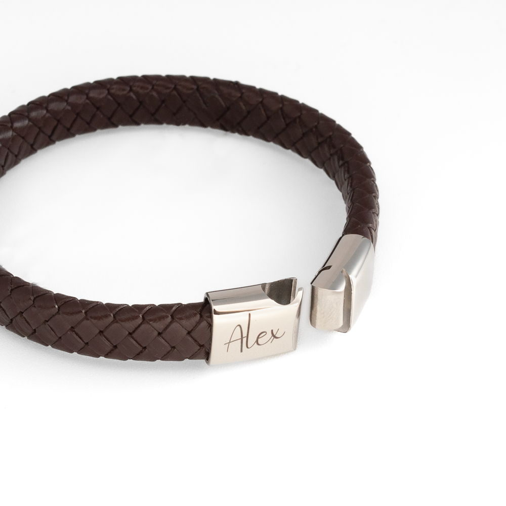 JBØRN Leather Bracelet | Personalisable - Personalisable Baby Products Sold and Personalised by JustBørn