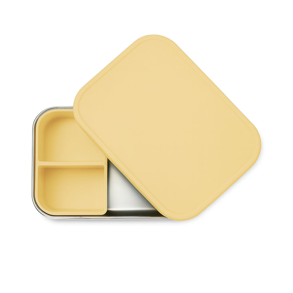 JBØRN Personalised Lunch Box Pale Daffodil No - Personalisable Baby Products Sold and Personalised by JustBørn