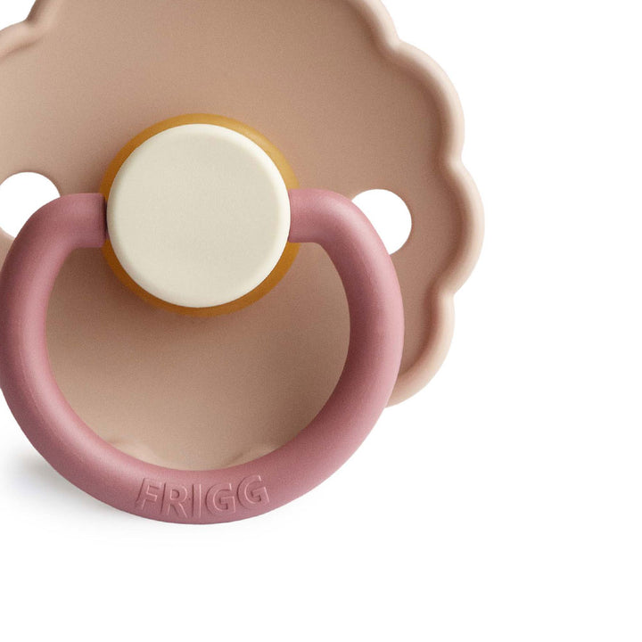 FRIGG Daisy Bloom Natural Rubber Latex Pacifier | Personalised Peony - Personalisable Baby Products Sold and Personalised by JustBørn