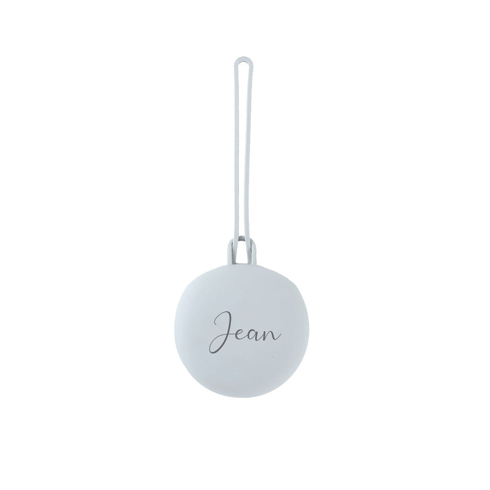 JBØRN Pacifier Holder Pod | Personalisable Powder Blue - Personalisable Baby Products Sold and Personalised by JustBørn