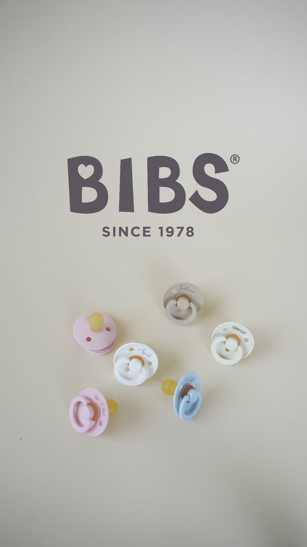 BIBS Färg Naturlig Gummilatexpipmuggar | Personliga