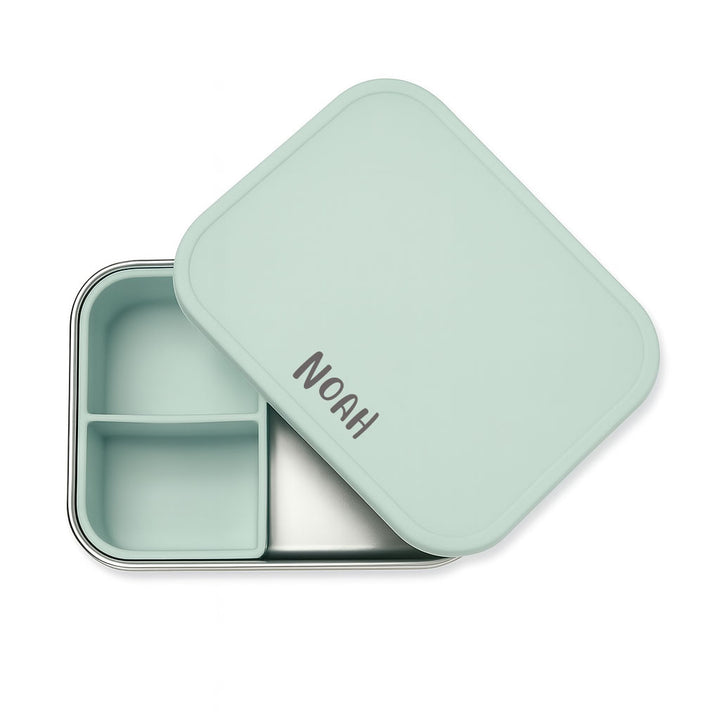 JBØRN Personalised Lunch Box Seafoam Yes - Personalisable Baby Products Sold and Personalised by JustBørn