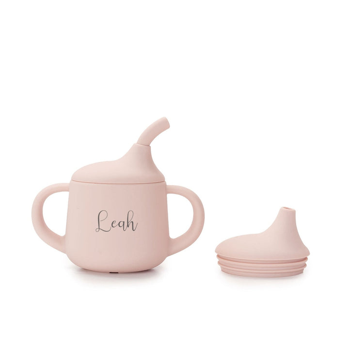 JBØRN 3-in-1 Drinking Cup | Personalisable Blush Yes - Personalisable Baby Products Sold and Personalised by JustBørn