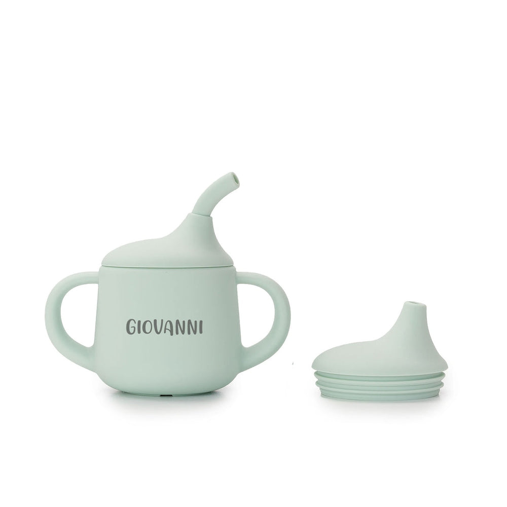 JBØRN 3-in-1 Drinking Cup | Personalisable Ivory - Personalisable Baby Products Sold and Personalised by JustBørn